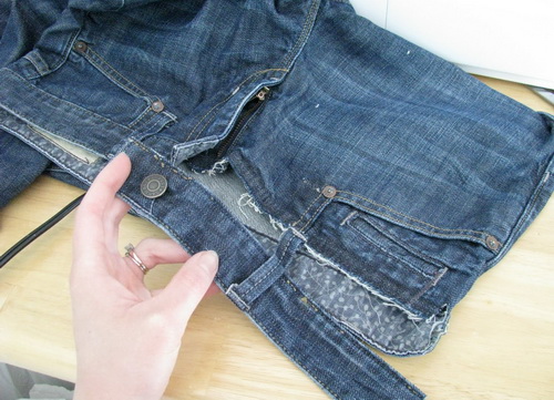 Переделка джинс для беременных
